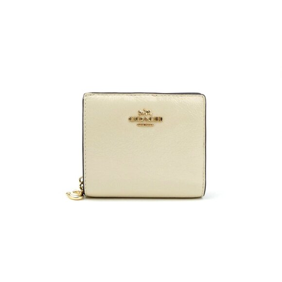 Coach Pearl Crinkle Patent Leather Snap Wallet NWT CW790 - Picture 1 of 5